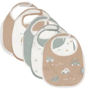 8717329393134-jollein-bavoirs-waterproof-en-jersey-on-the-go-lot-de-5