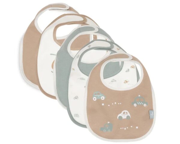 8717329393134-jollein-bavoirs-waterproof-en-jersey-on-the-go-lot-de-5