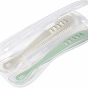 3384349135522-lot-de-2-cuilleres-1er-age-silicone-avec-boite-de-transport-velvet-greysage-green