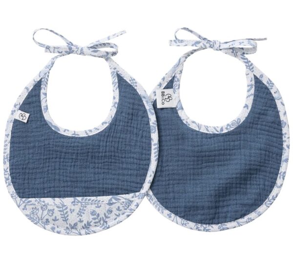 2000000133065-lot-de-2-bavoirs-naissance-en-gaze-de-coton--foret-enchantee