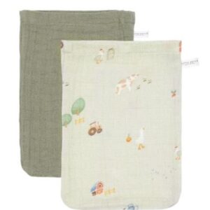 8720847024084-gants-de-toilette-lot-mousseline-little-farm--olive