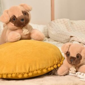 2000000135342-peluche-chien-beige-allongee-lestee---les-ptits-relax---22-cm