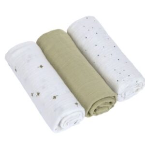 2000000135243-langes-bio-coton-3-pcs-85-x-85-cm---feuilles-olive