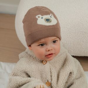 541422022473-ah---25-bonnet-en-tricot-marron-avec-motif-ours-t0-6-12m