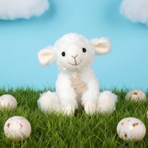 3700349330017-peluche-agneau-blanc---15-cm