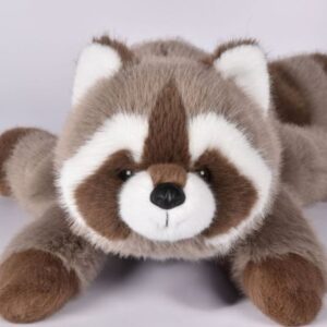 3700349333032-peluche-lestee-raton-laveur-marron---32-cm