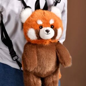3700349334244-sac-a-dos-enfant-panda-roux---28-cm---podcoll
